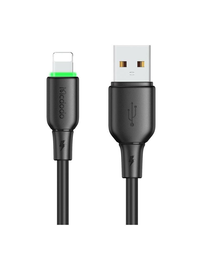 Mcdodo CA-4741 12W Usb-A To Lıghtnıng Şarj ve Data Kablosu -1.2 M Siya